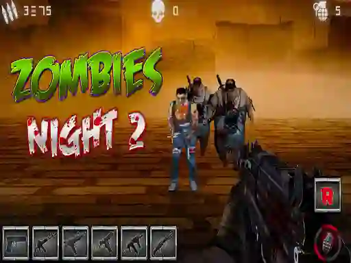 Spel Zombies Night 2 aanlyn