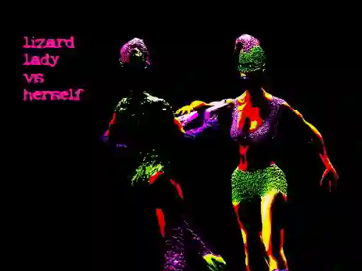Spel Lizard Lady vs Herself aanlyn