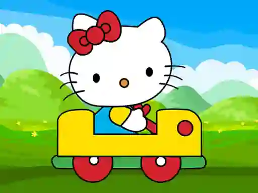 Spel Cute Kitty Car Jigsaw aanlyn