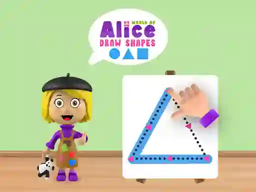 Spel World of Alice Draw Shapes aanlyn