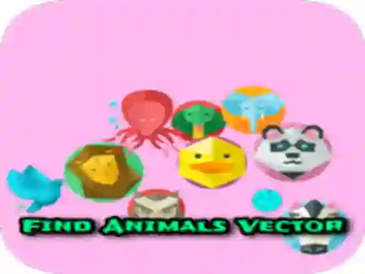 Spel Find Animals Vector aanlyn