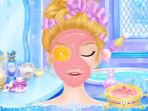 Spel Princess Salon Frozen Party aanlyn