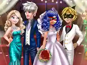 Spel Ladybug Wedding Royal Guests aanlyn
