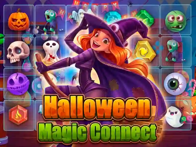 Spel Halloween Magic Connect aanlyn