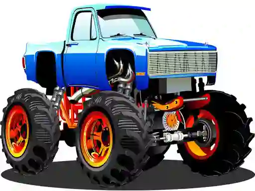 Spel Monster Truck Puzzle aanlyn