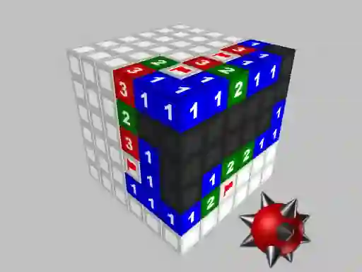 Spel Minesweeper 3d aanlyn