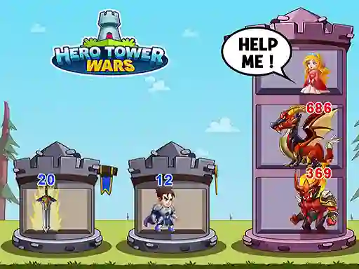 Spel Hero Tower War aanlyn