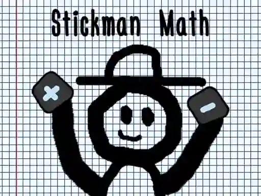 Spel Stickman Math aanlyn