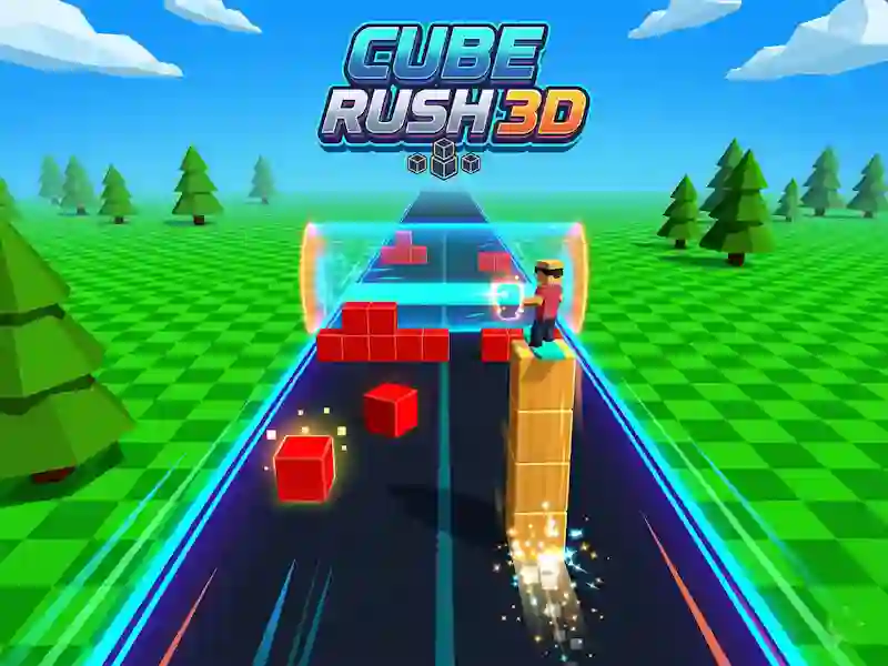 Spel Cube Rush 3D aanlyn