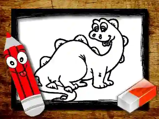 Spel Back To School: Dinosaur Coloring Book aanlyn