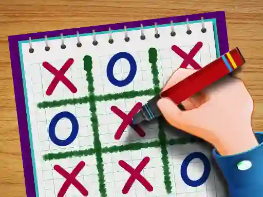 Spel Tic Tac Toe Paper Note II aanlyn