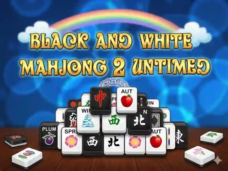 Spel Mahjong Black White 2 Untimed aanlyn