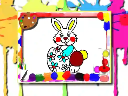Spel Easter Coloring Book aanlyn