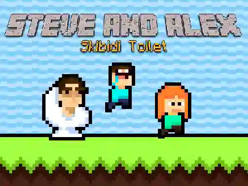 Spel Steve and Alex Skibidi Toilet aanlyn