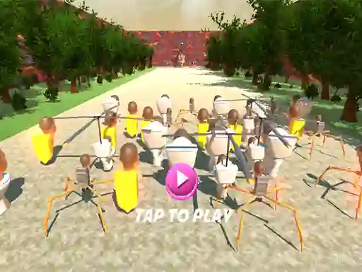 Spel SQUID TOILET 3D aanlyn