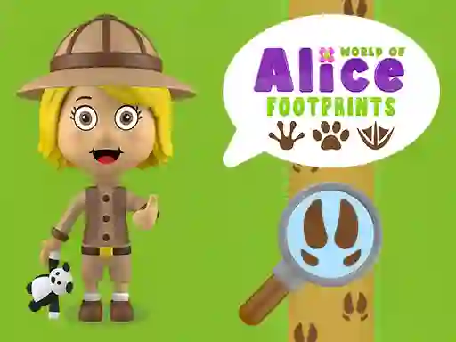Spel World of Alice Footprints aanlyn