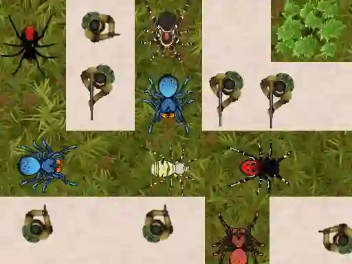Spel Spider Tower Defense aanlyn