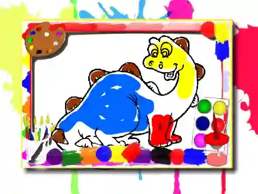 Spel Dinosaur Coloring Book aanlyn