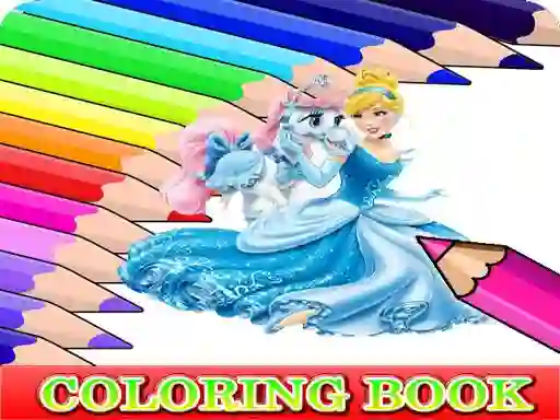 Spel Coloring Book for Cinderella aanlyn