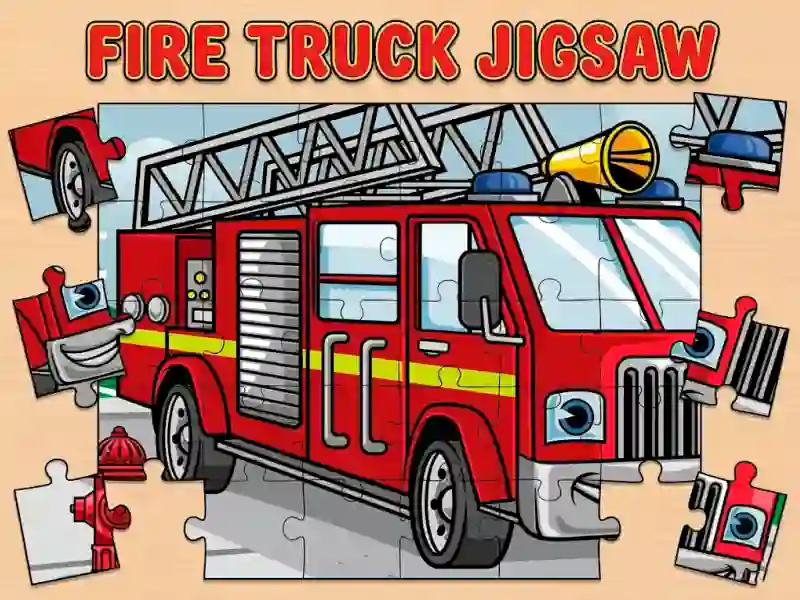 Spel Fire Truck Jigsaw aanlyn