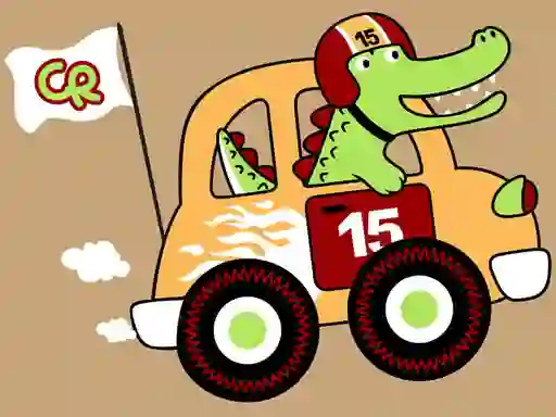 Spel Fast Racing Cars Coloring aanlyn