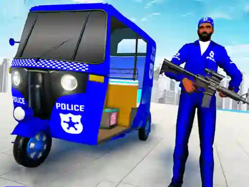 Spel Police Auto Rickshaw Taxi aanlyn