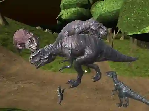 Spel Mightnight Multiplayer Dinosaur Hunt aanlyn