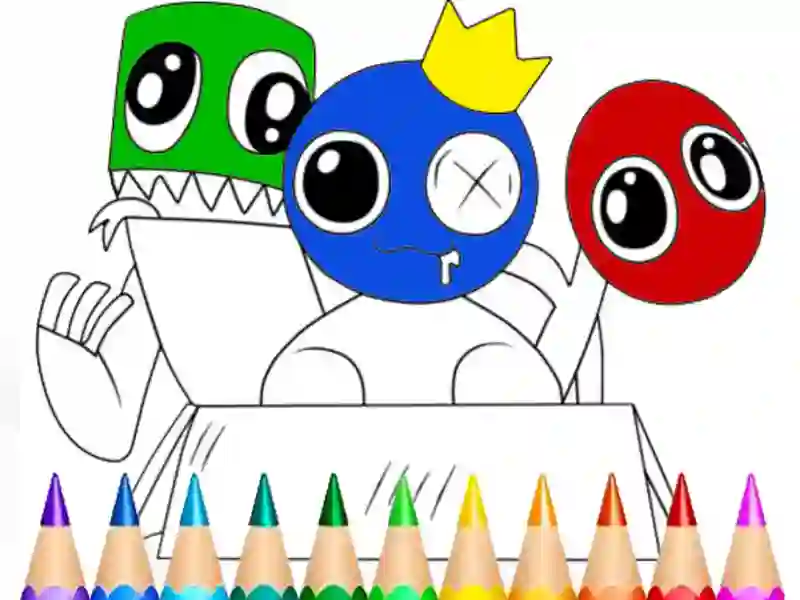 Spel Rainbow Friends Coloring Book aanlyn