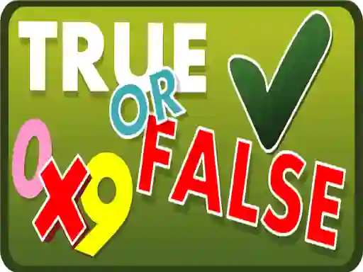 Spel True or False aanlyn