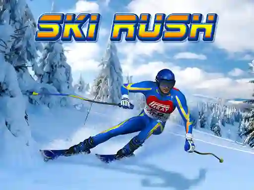 Spel Ski Rush aanlyn