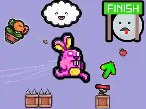 Spel Cute Rabbit's Challenging Adventure aanlyn