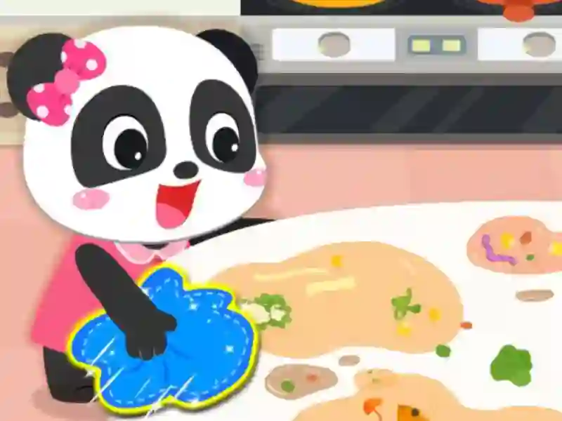 Spel Baby Panda Cleanup aanlyn