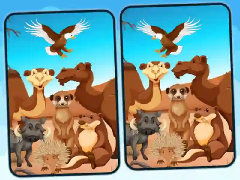 Spel Spot 5 Differences Deserts aanlyn