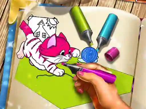 Spel Pets Coloring Book aanlyn