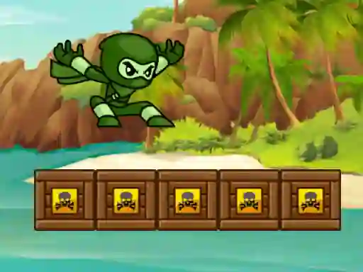Spel Green Ninja Run aanlyn