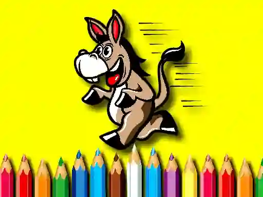 Spel Back To School Coloring Book Donkey aanlyn