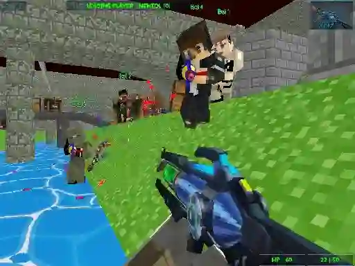 Spel GunGame Paintball Wars aanlyn