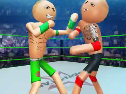 Spel Police Stick Man Wrestling Fighting aanlyn