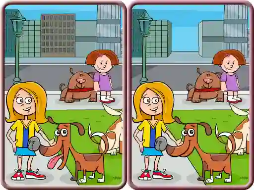 Spel Spot The Differences City aanlyn