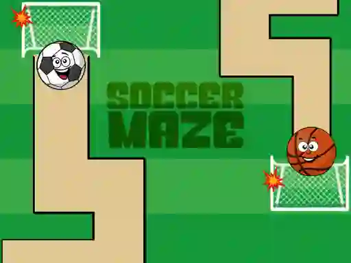 Spel Soccer Maze aanlyn