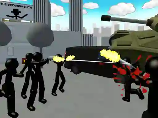 Spel Stickman City Shooting 3d aanlyn
