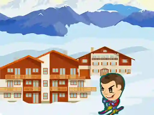 Spel Zigzag Snow Ski aanlyn