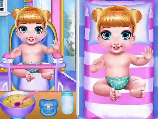 Spel Princess New Born Twins Baby Care aanlyn
