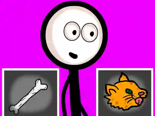 Spel Stickman Choosing actions aanlyn
