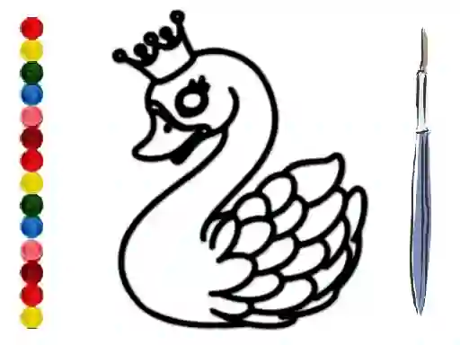 Spel Back To School: Swan Coloring Book aanlyn