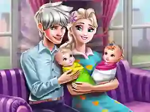 Spel Ice Queen Twins Family Day aanlyn