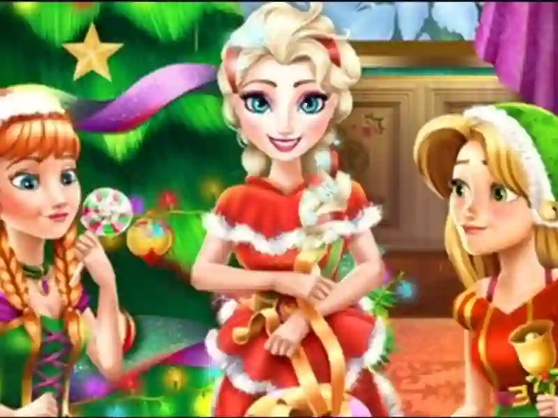 Spel Disney Princess Christmas Party aanlyn