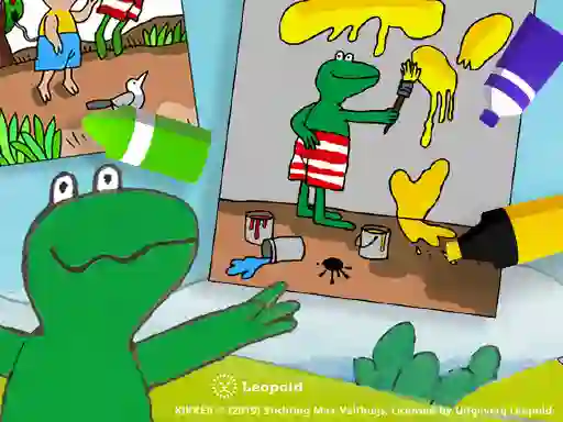 Spel Coloring Kikker aanlyn