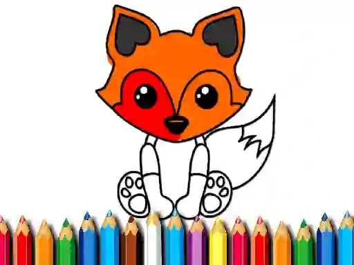 Spel Fox Coloring Book aanlyn