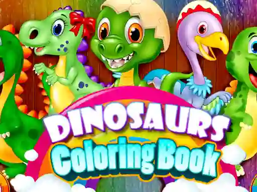 Spel Dinosaurs Coloring Book aanlyn